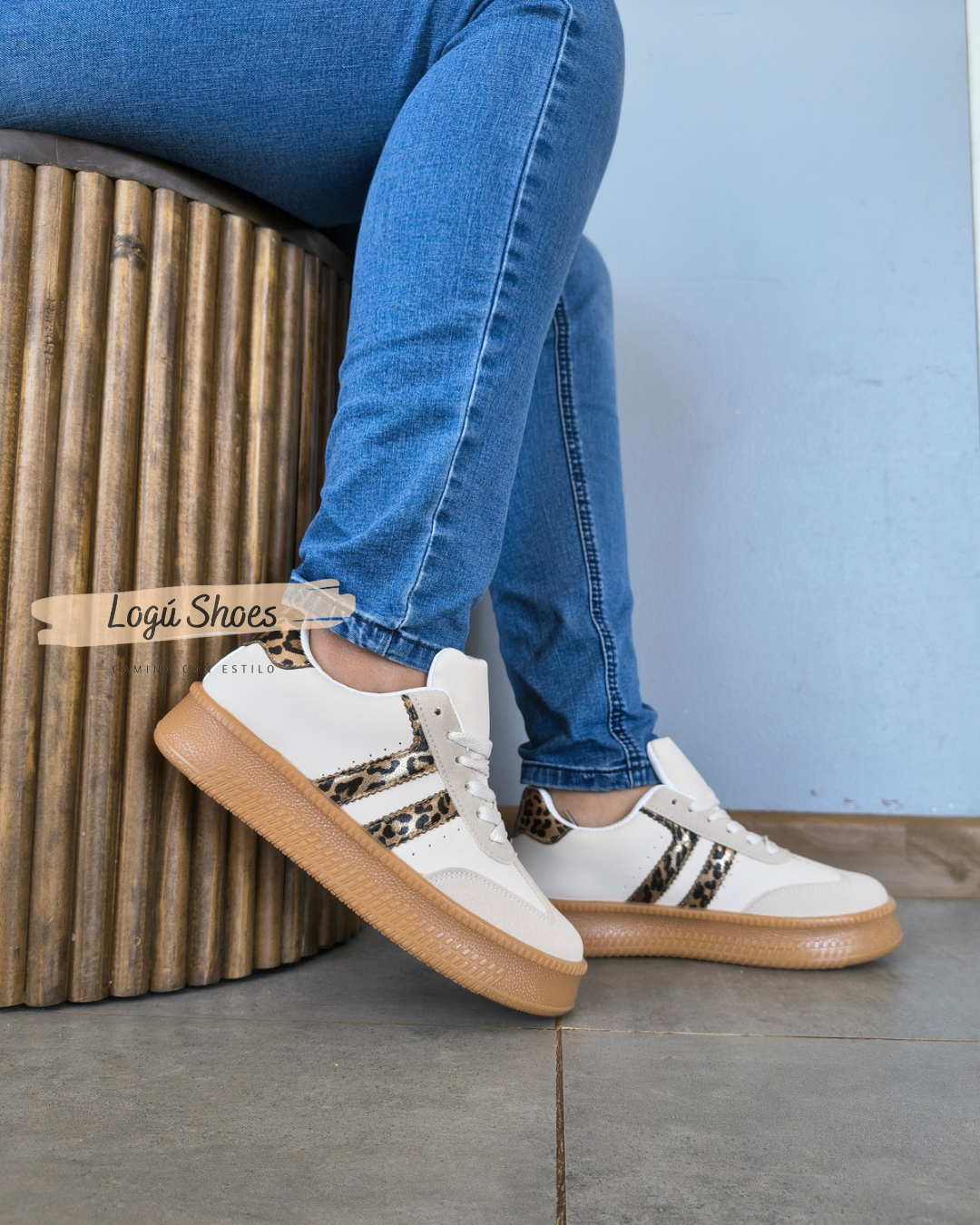Zapatilla Verazzi Chunky Leopardo