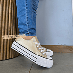 Zapatilla Lía Dorada