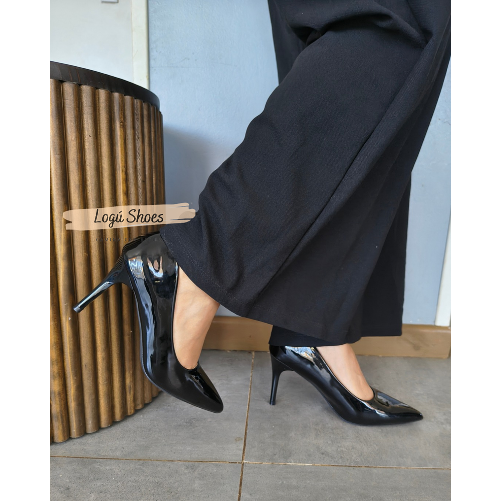 Stiletto Negro Charol