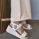 Sandalia Plataforma Blanca 