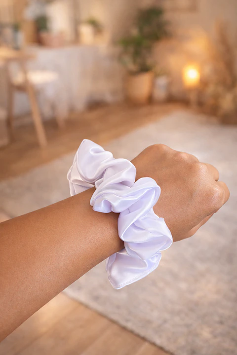 Scrunchies de Satín Mediano Colores