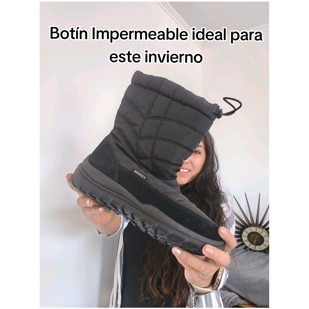 Botín Impermeable Negro