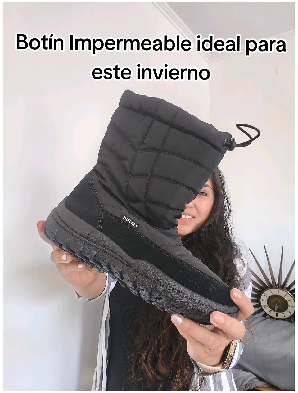 Botín Impermeable Negro 2
