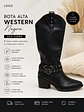 Bota Western Negra - Miniatura 6