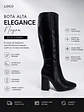Bota Elegance Negra - Miniatura 4