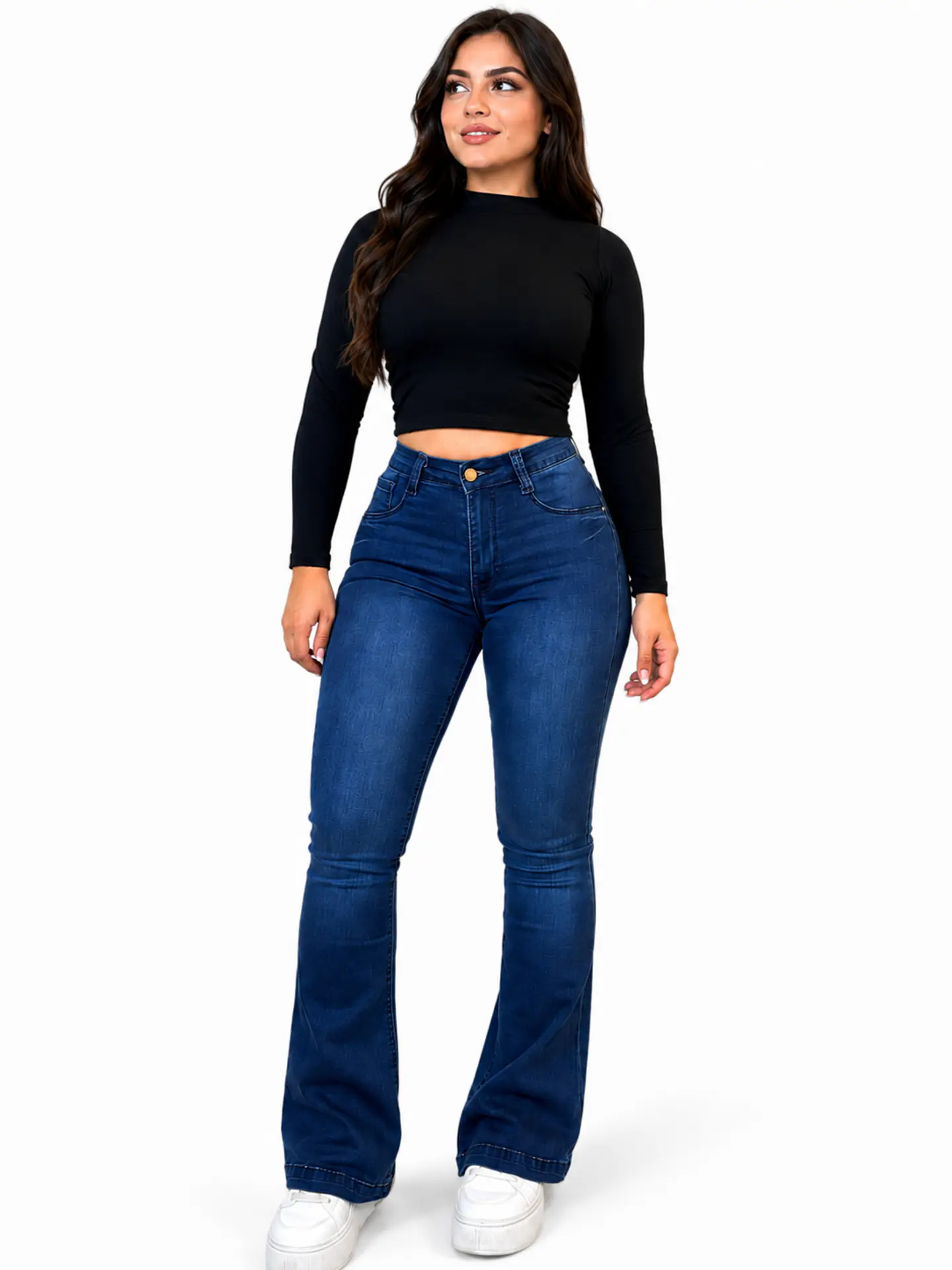 Jeans Flare Azul Clásico 1