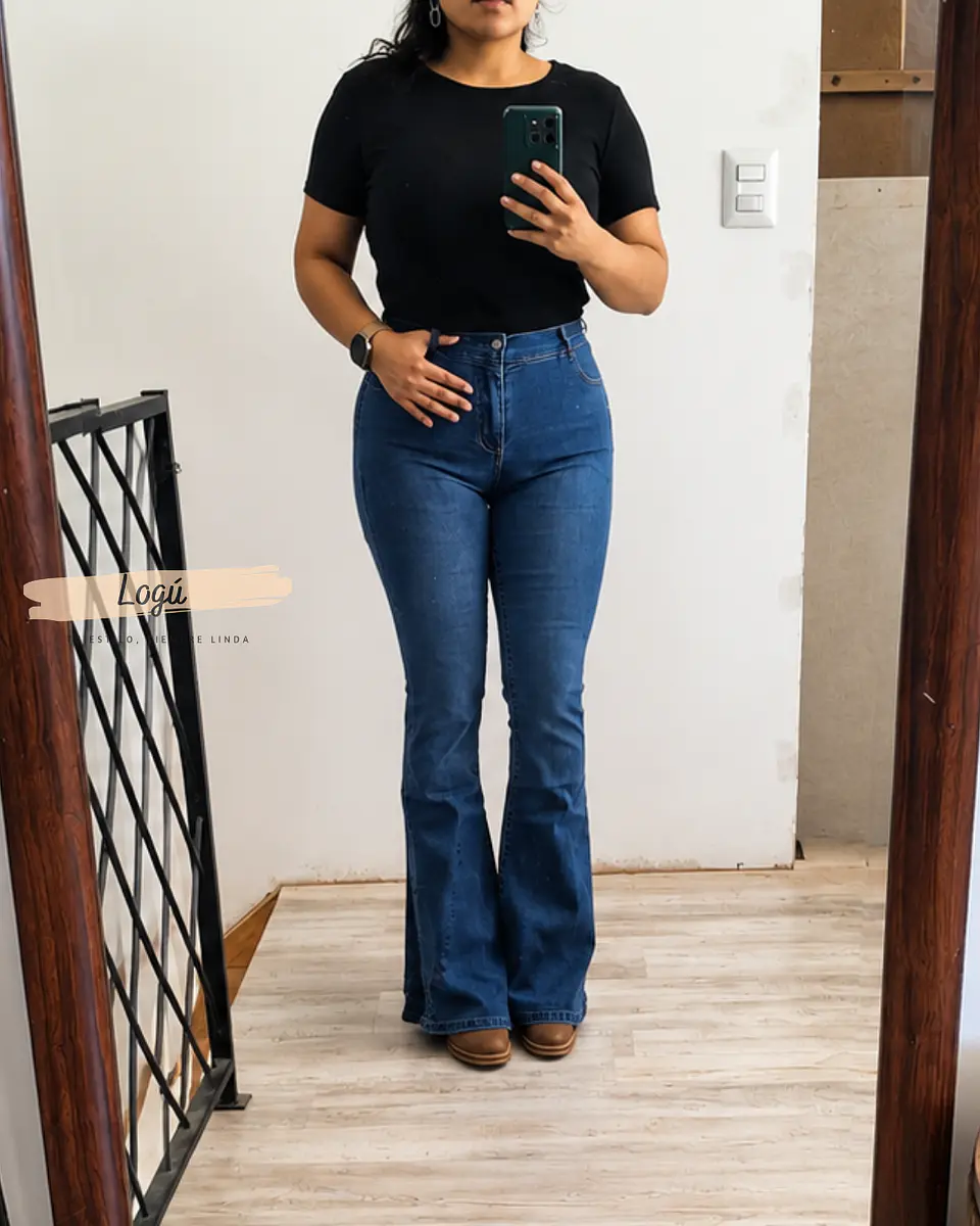 Jeans Flare Azul V 2