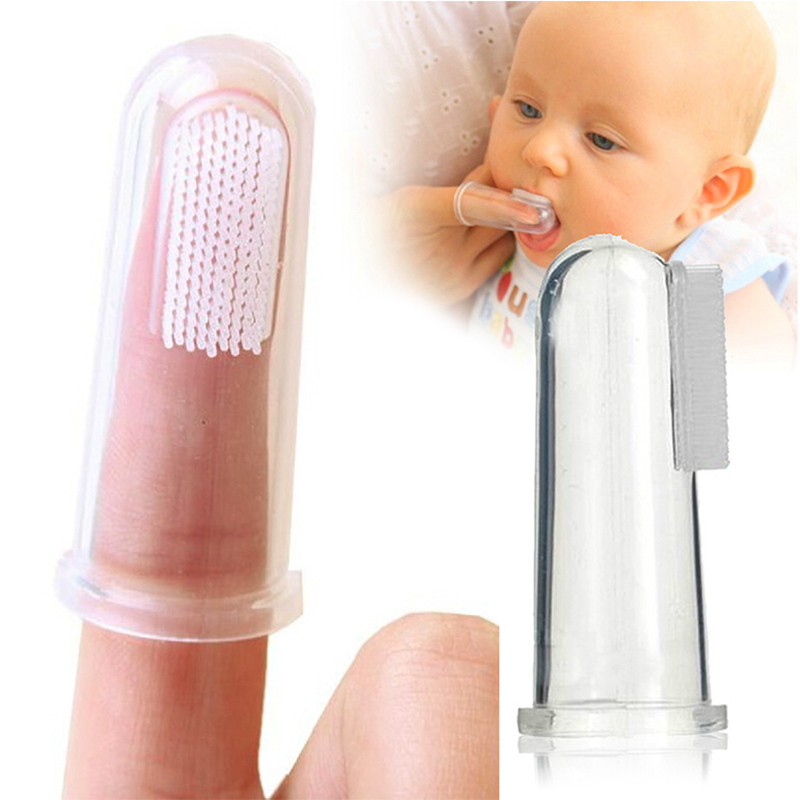 Dedales de silicona para limpiar las encías del bebé y aliviar