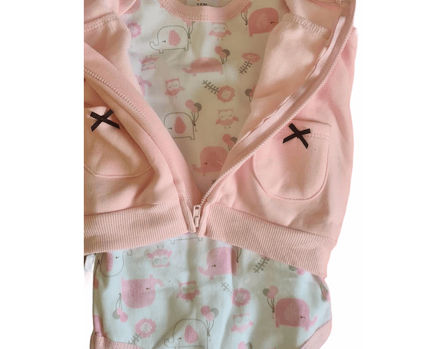 Conjunto Buzo Rosa Niña 24 Meses