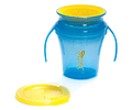 Vaso Antiderrame 360 Con Asas Azul