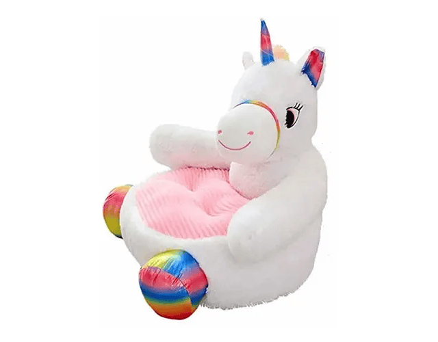 Puff de Peluche Unicornio