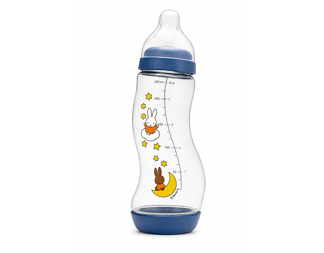 Set Regalo Conejito Mamadera Difrax S Anticólicos 250 ml + Peluche Conejo