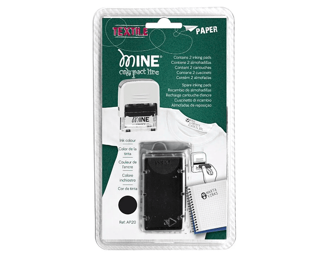 Pack de 2 Repuestos de Tinta para Marcador Mine