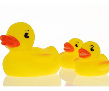 Familia De Patos Para el Baño