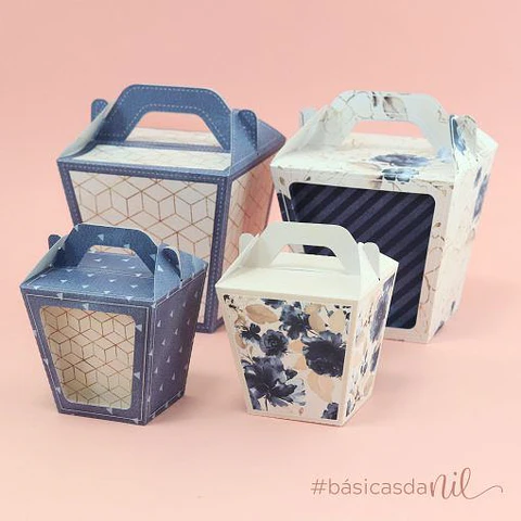 Arquivo Kit Master Caixas Sushi Com Alça - Molde Limpo - Nilmara Quintela