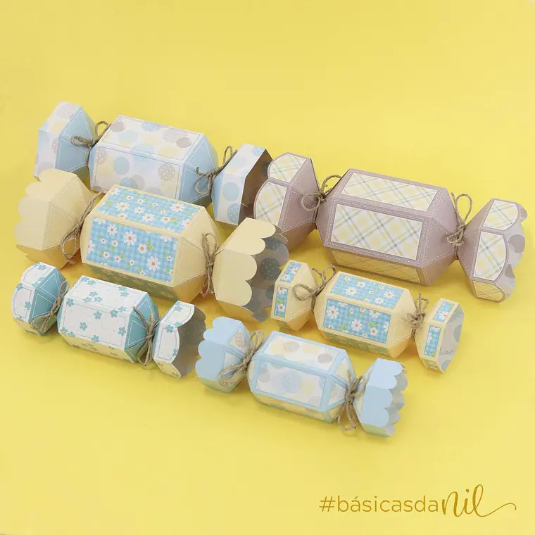 Arquivo Kit Master Caixas Bala Hexagonal - Molde Limpo - Nilmara Quintela 1