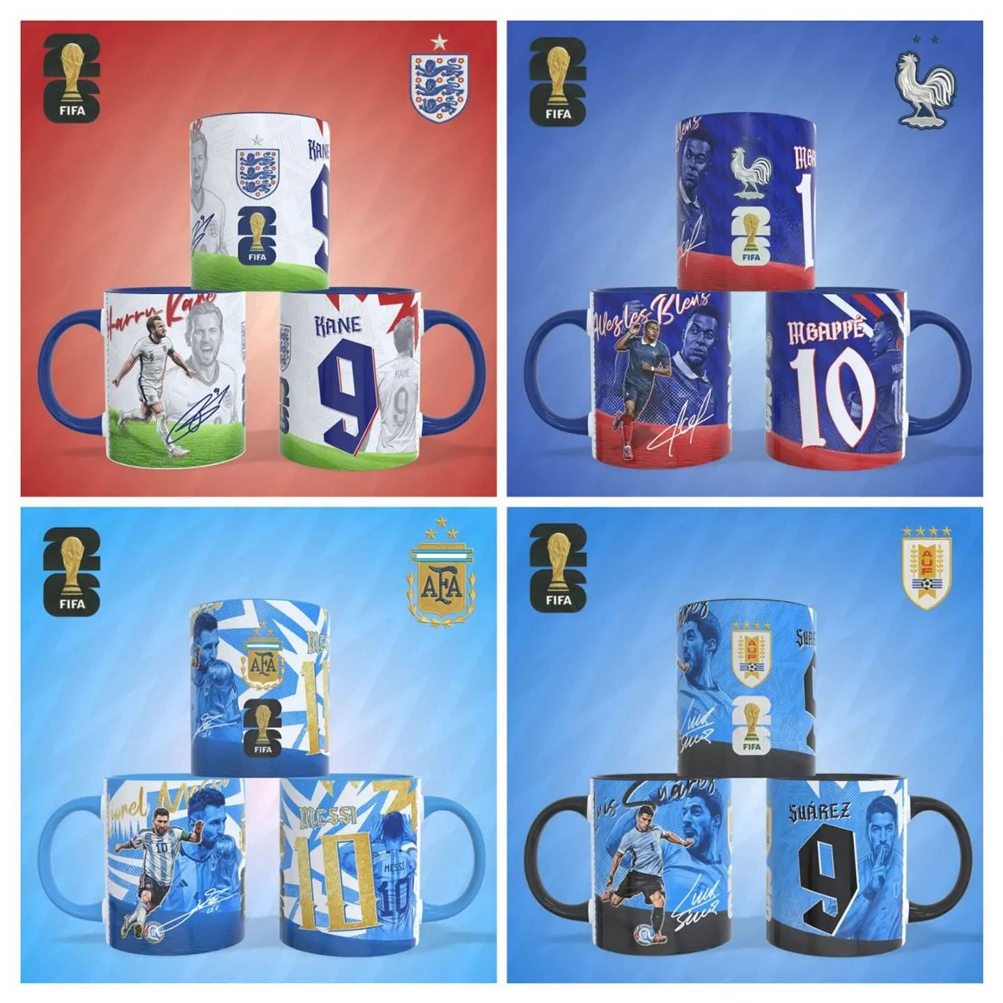 Kit Sublimação Arte Para Caneca Copa Do Mundo 2026 5