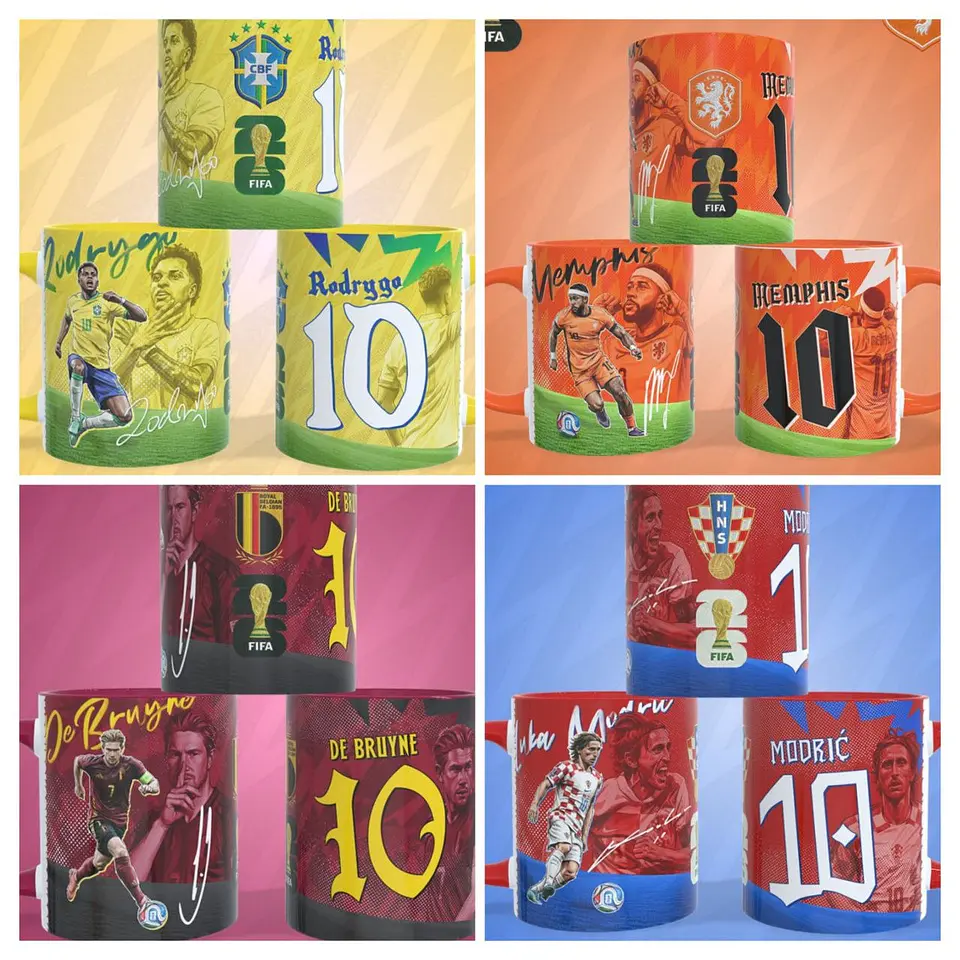 Kit Sublimação Arte Para Caneca Copa Do Mundo 2026 6