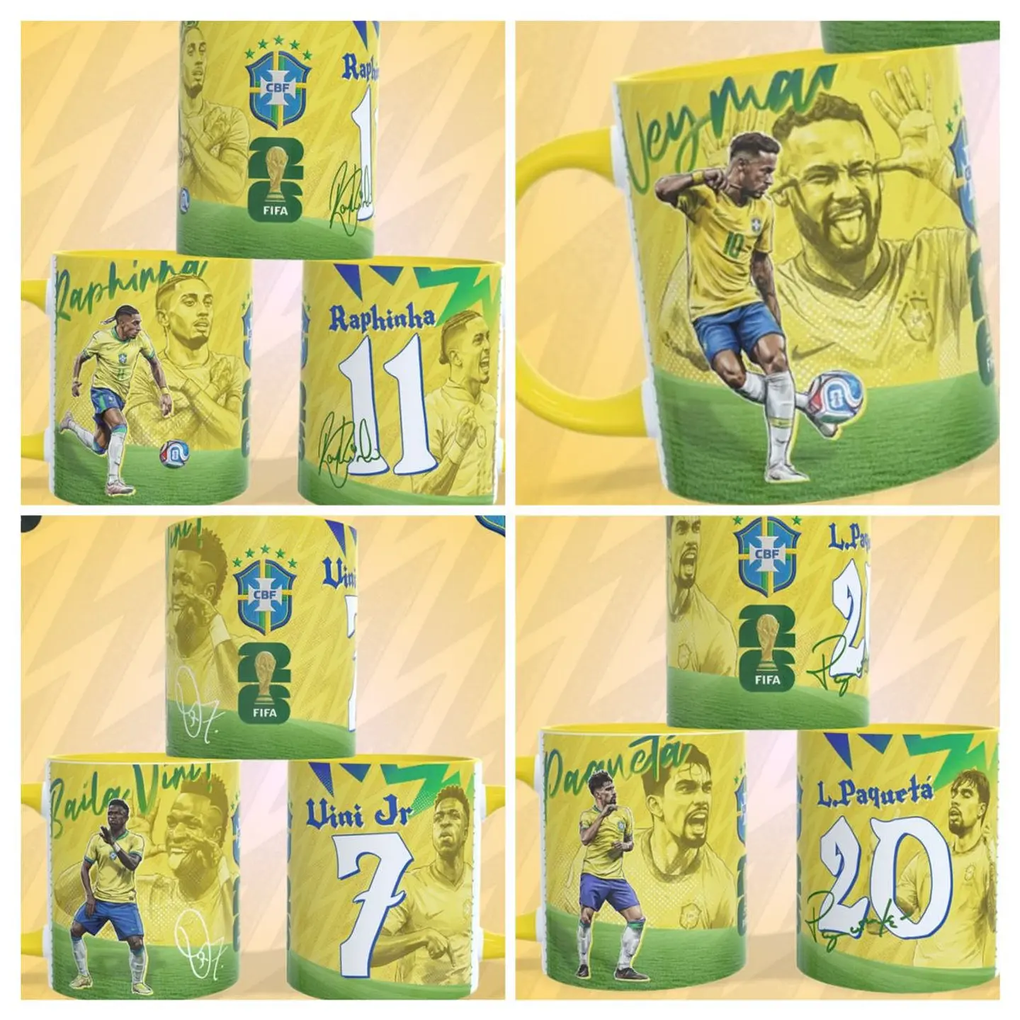 Kit Sublimação Arte Para Caneca Copa Do Mundo 2026 3