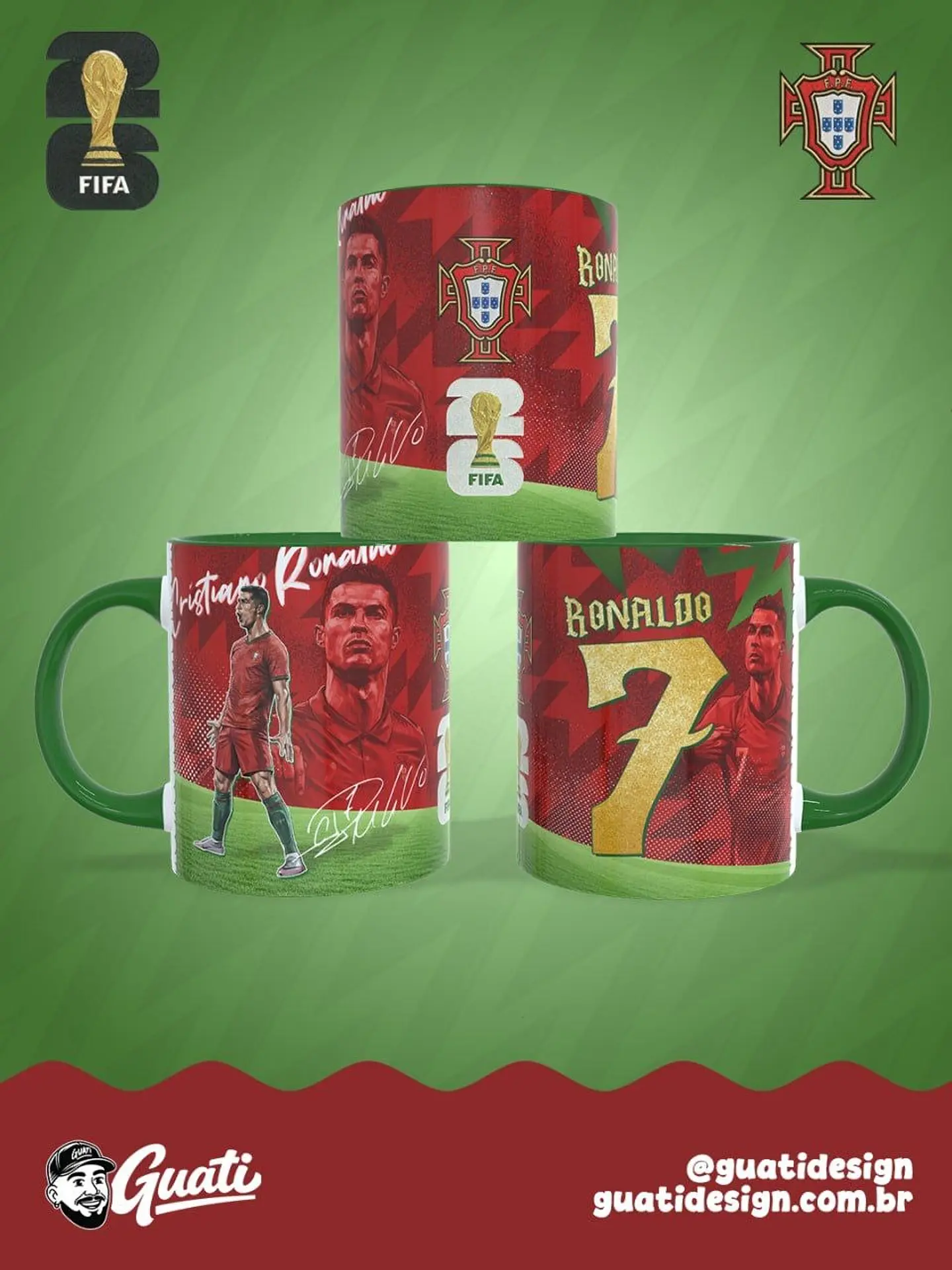 Kit Sublimação Arte Para Caneca Copa Do Mundo 2026 2