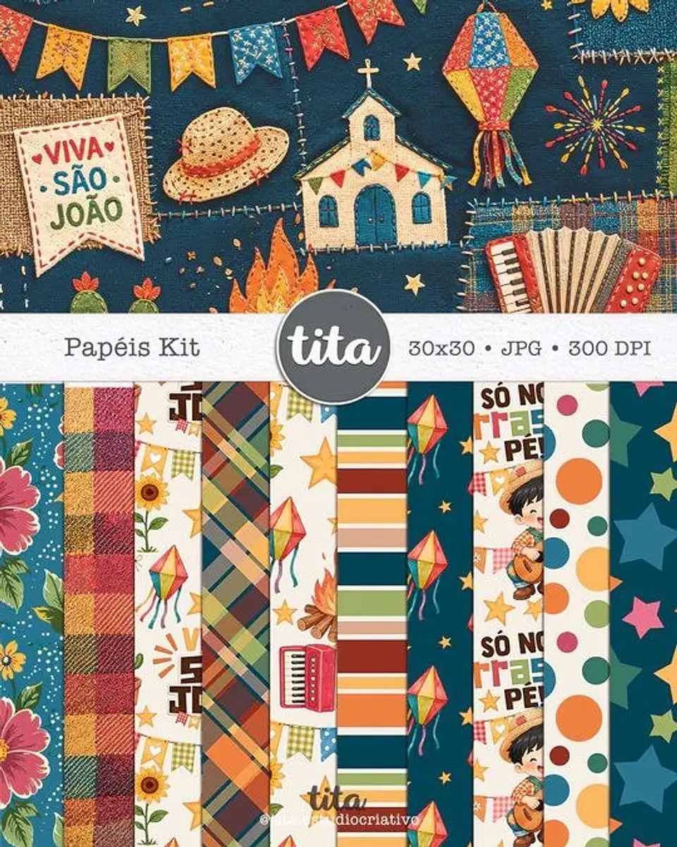 Kit Digital Combo São João + Copa Junina - Tita 5