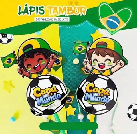 Arquivo Lápis Tambor De Mão Copa - Arte Ideia