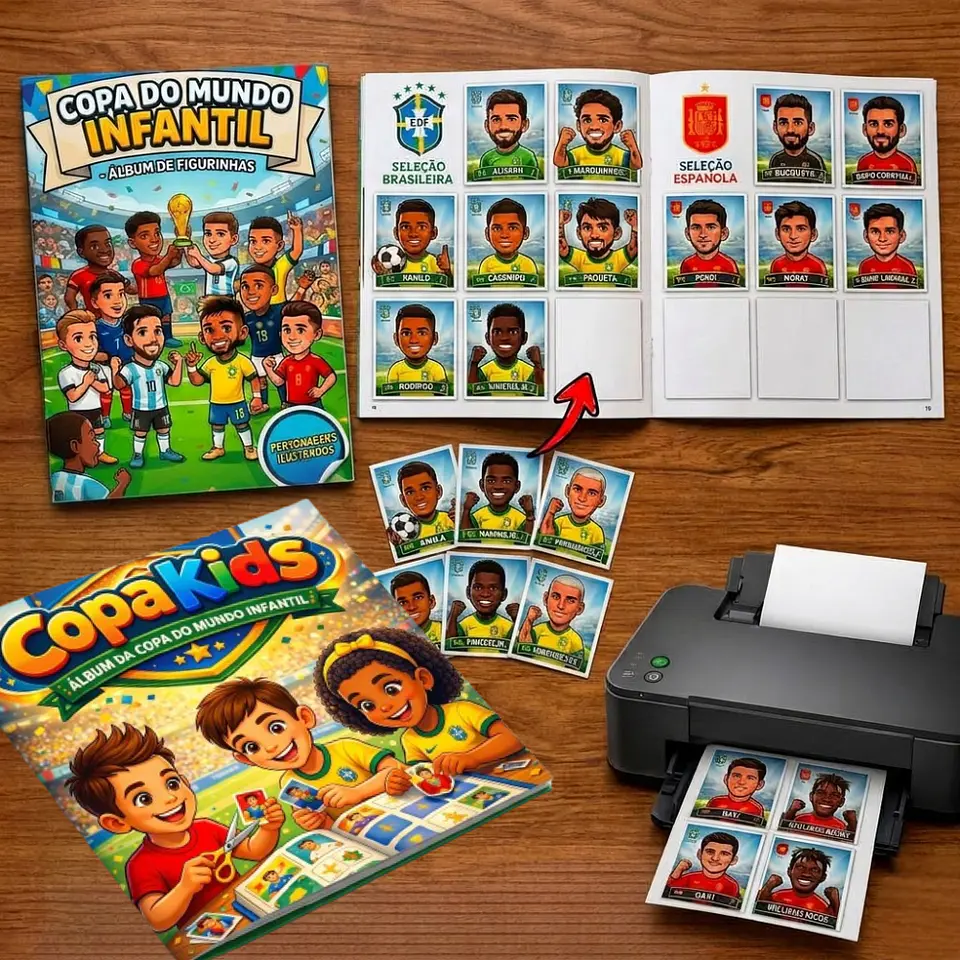 Arquivo Álbum Copa Do Mundo Kids Ilustrado 2026 1