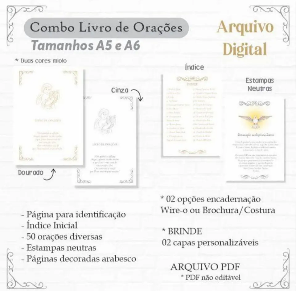 Arquivo Digital Livrinho batizado Orações 5