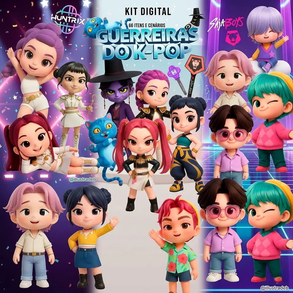  Kit Digital Guerreiras Do K-Pop  1