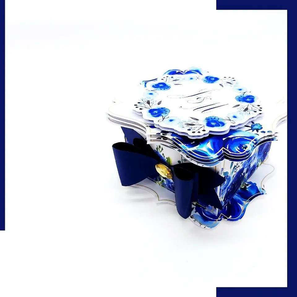 Arquivo Casamento Floral Azul - Pdf e Studio 10