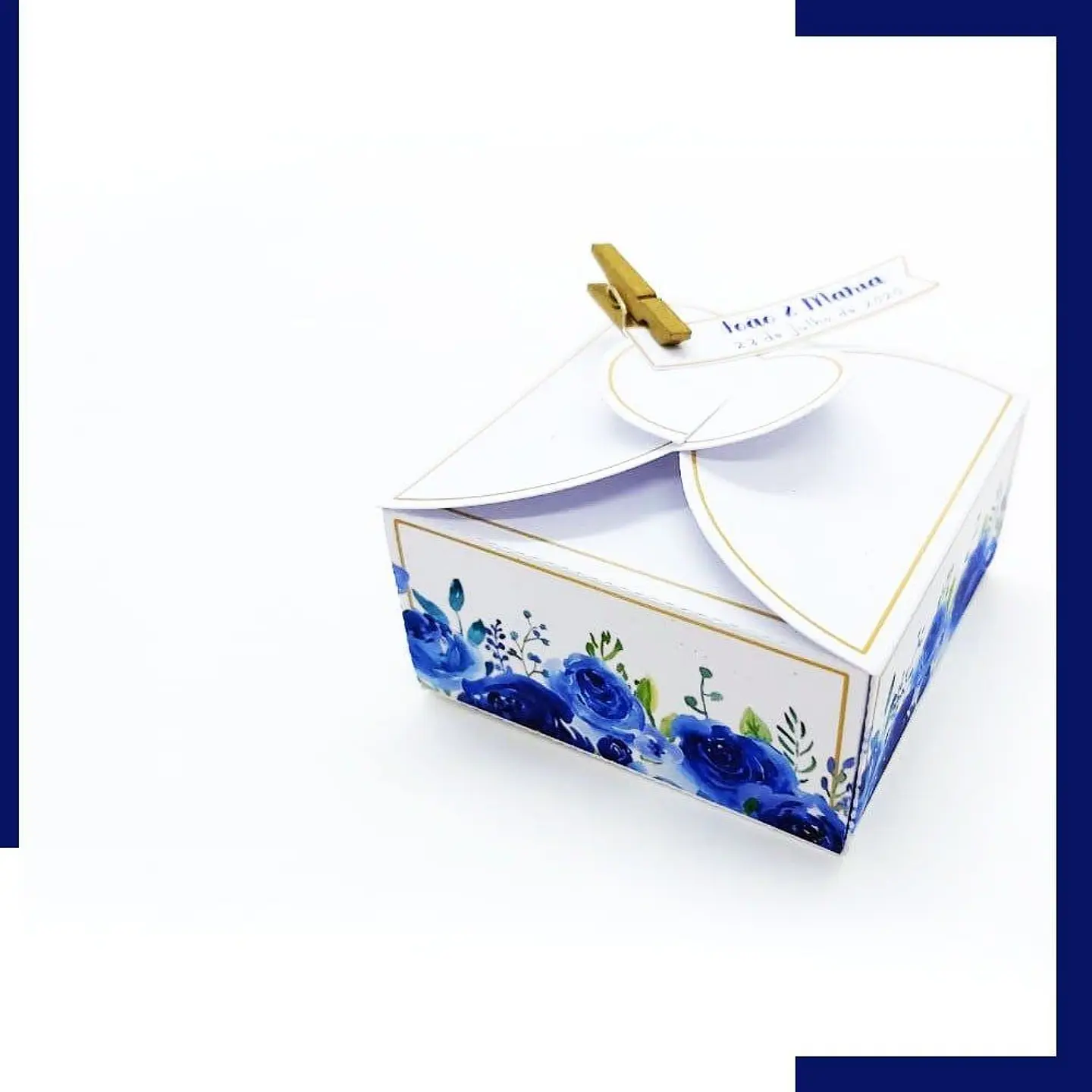 Arquivo Casamento Floral Azul - Pdf e Studio 7