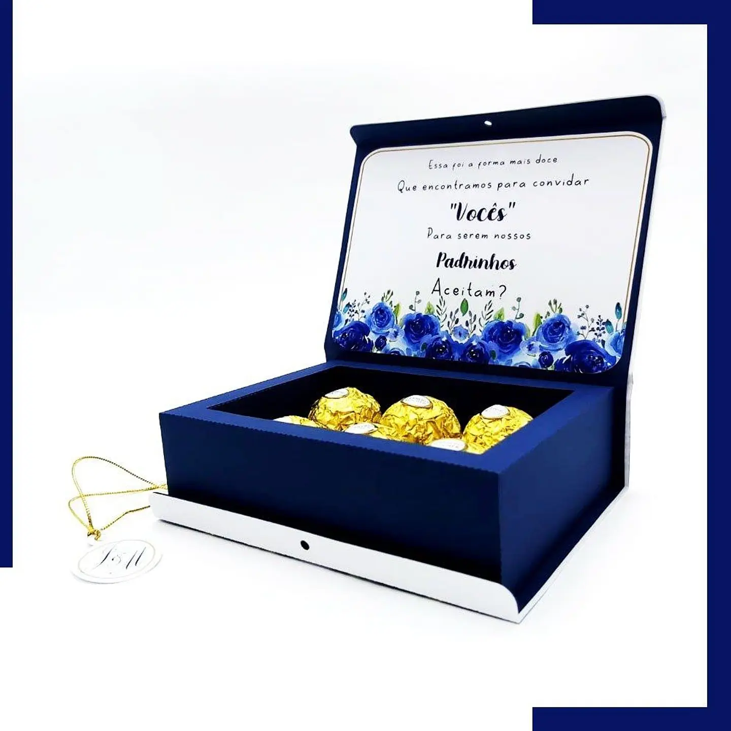 Arquivo Casamento Floral Azul - Pdf e Studio 6