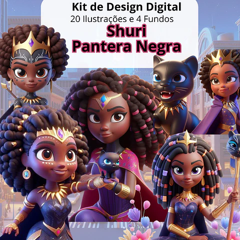 Kit Digital Shuri Pantera Negra