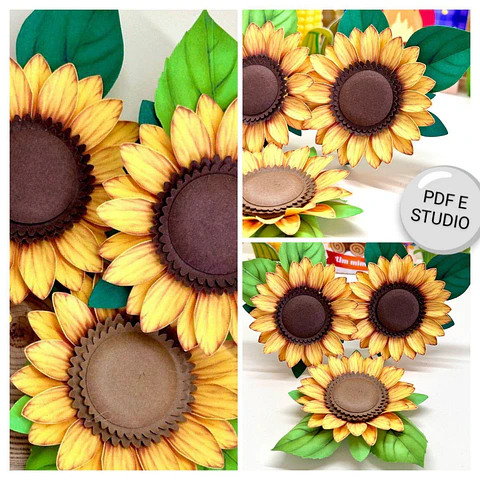 Arquivo Girassol Flor Realista - Pdf e Studio