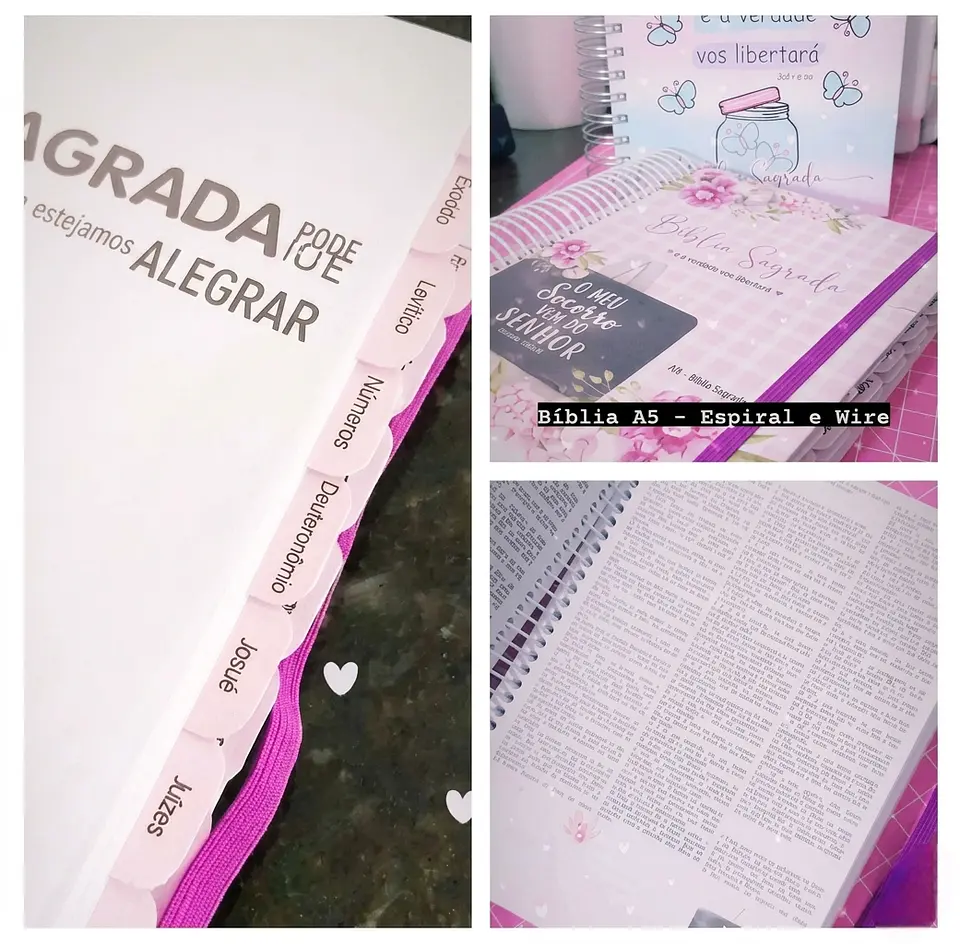 Arquivo Digital 2 Bíblias Anote Ilustradas com Abas - encaderna com amor 1