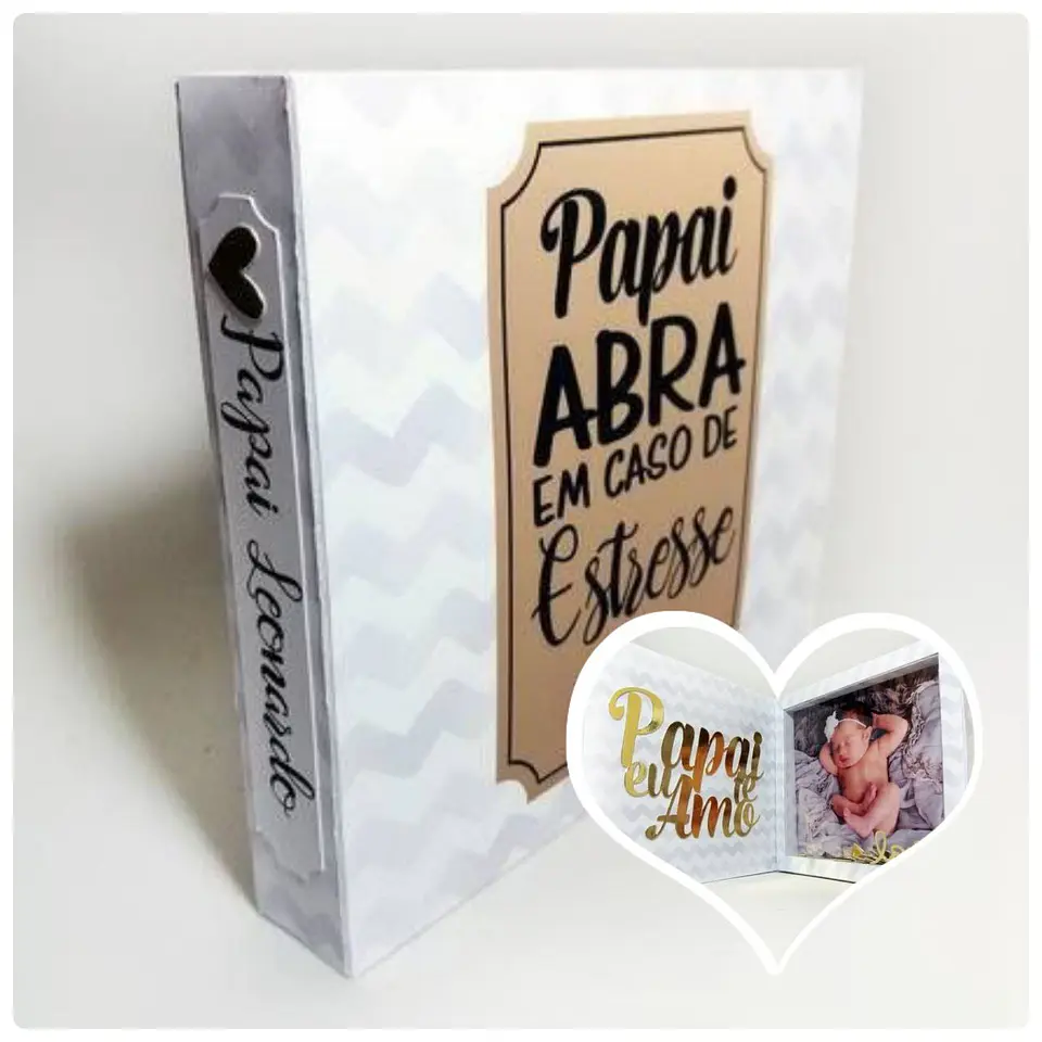 Arquivo Caixa Porta Retrato Dia Dos Pais - Papel Amado 1