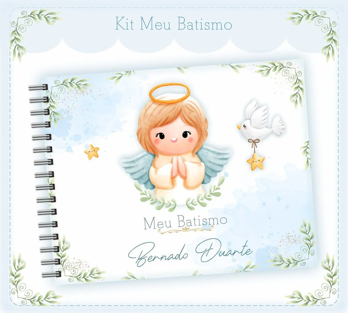Encadernação Kit Meu Batismo - Lina Criativa 5