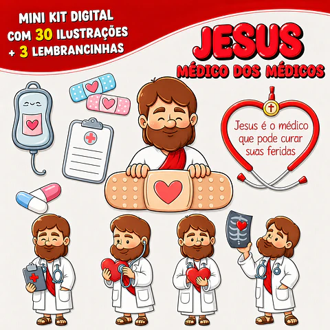 Kit Digital Jesus Médico Dos Médicos