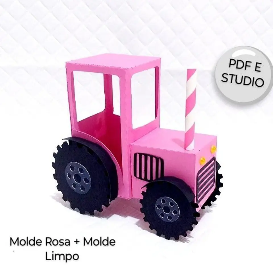 Arquivo Trator Fazendinha Rosa - pdf e Studio 1
