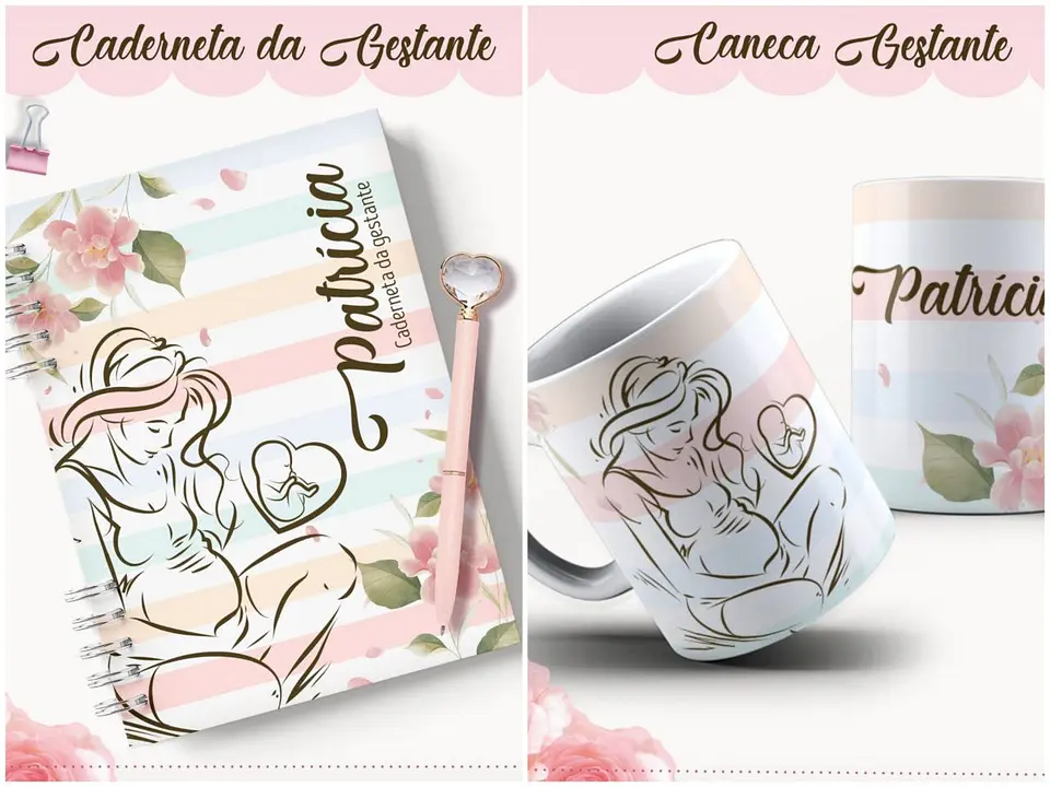 Encadernação Kit Caderneta Da Gestante - Lina Criativa 4