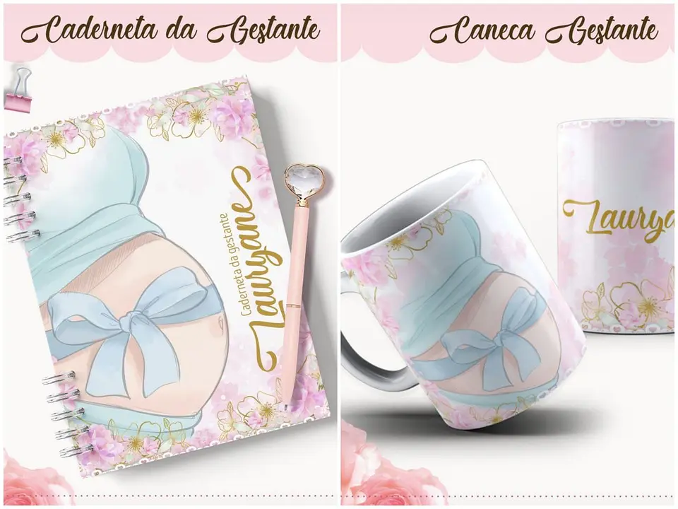 Encadernação Kit Caderneta Da Gestante - Lina Criativa 7