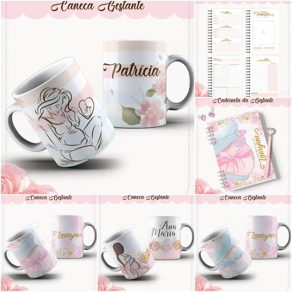 Encadernação Kit Caderneta Da Gestante - Lina Criativa 3
