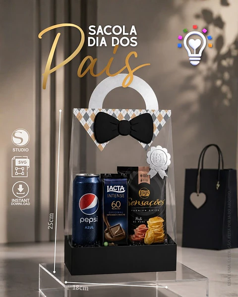 Arquivo Sacola Acetato - Dia Dos Pais - Studio - Criar bv
