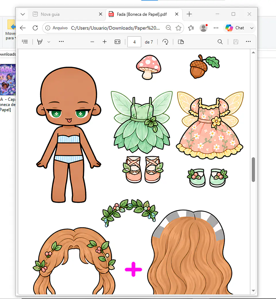 Arquivo Pack Bonecas De Papel - Pdf 2