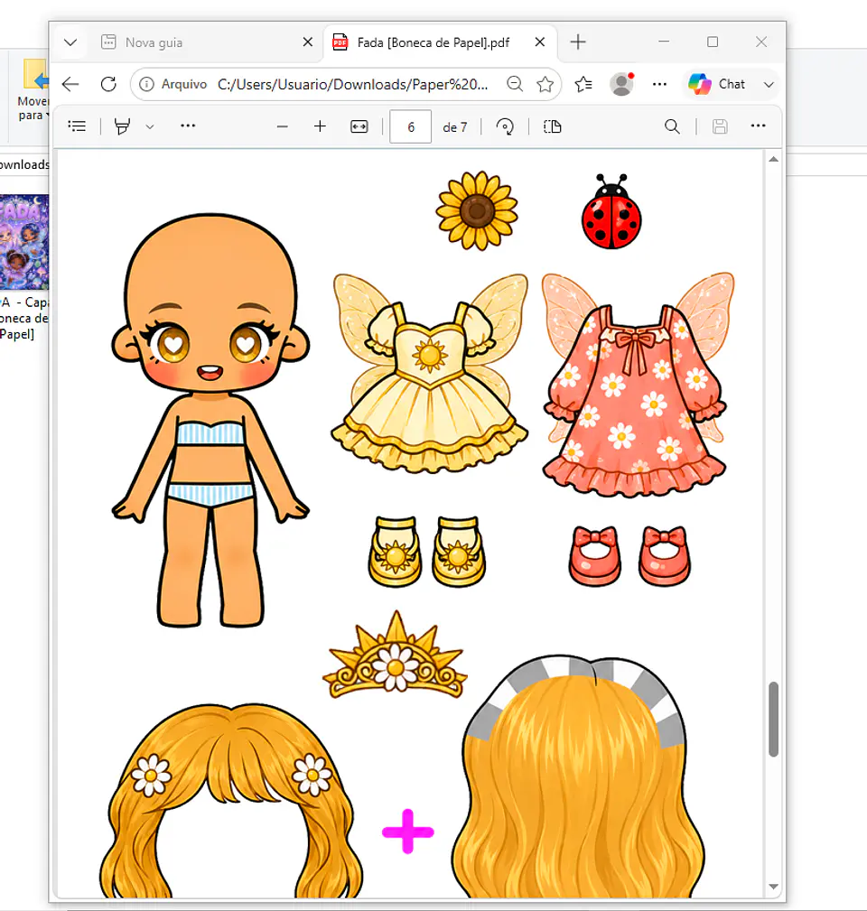 Arquivo Pack Bonecas De Papel - Pdf 3