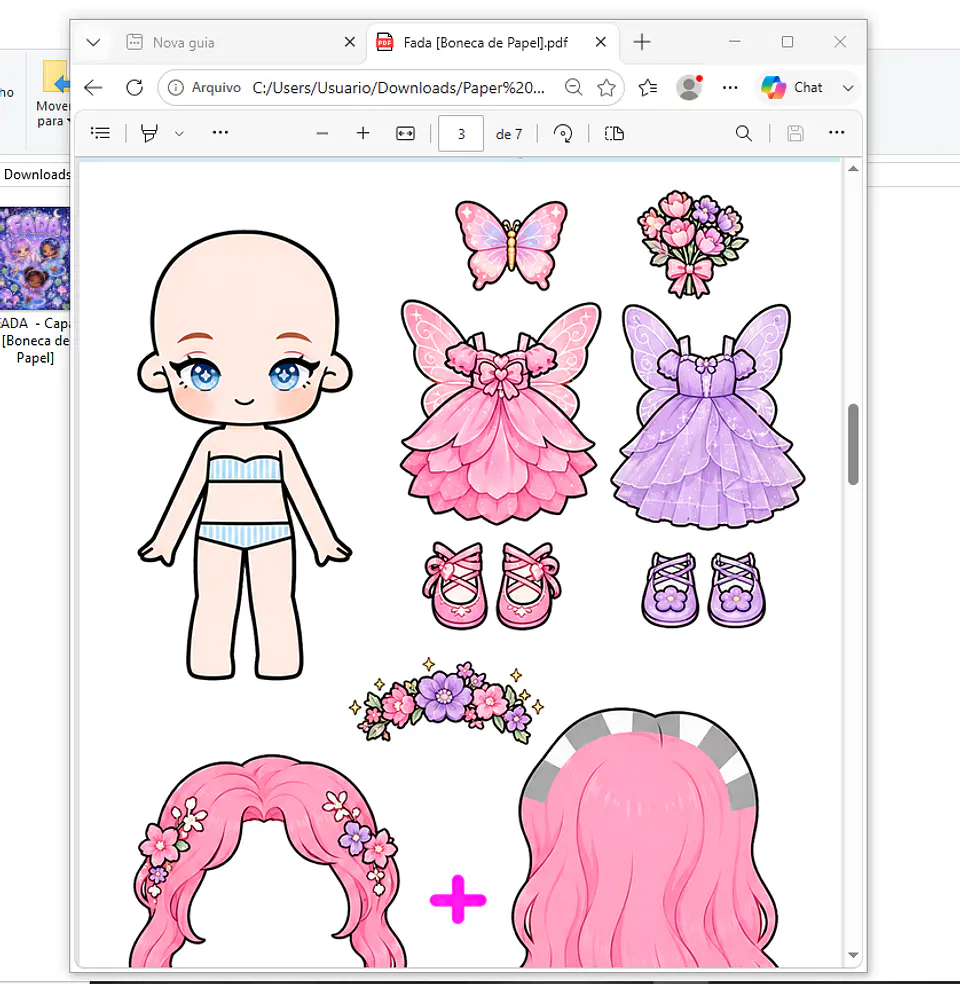 Arquivo Pack Bonecas De Papel - Pdf 4