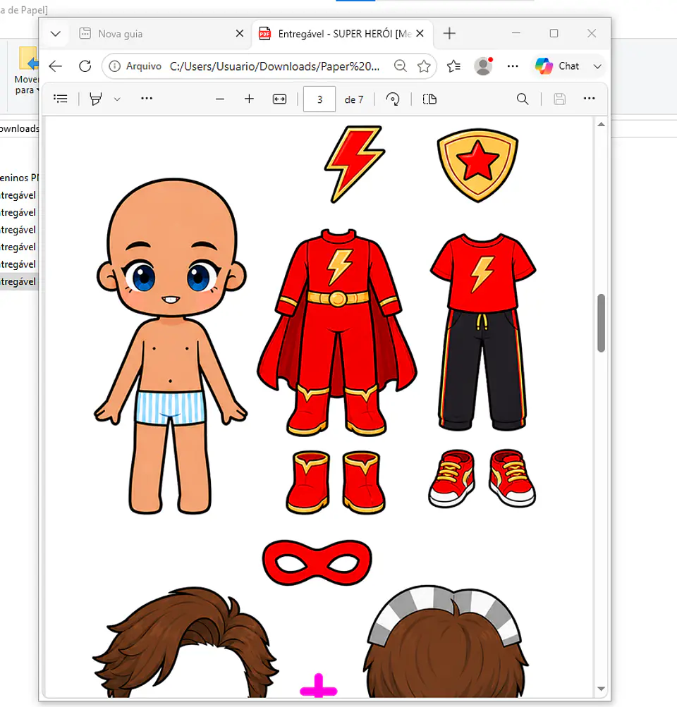 Arquivo Pack Bonecas De Papel - Pdf 5