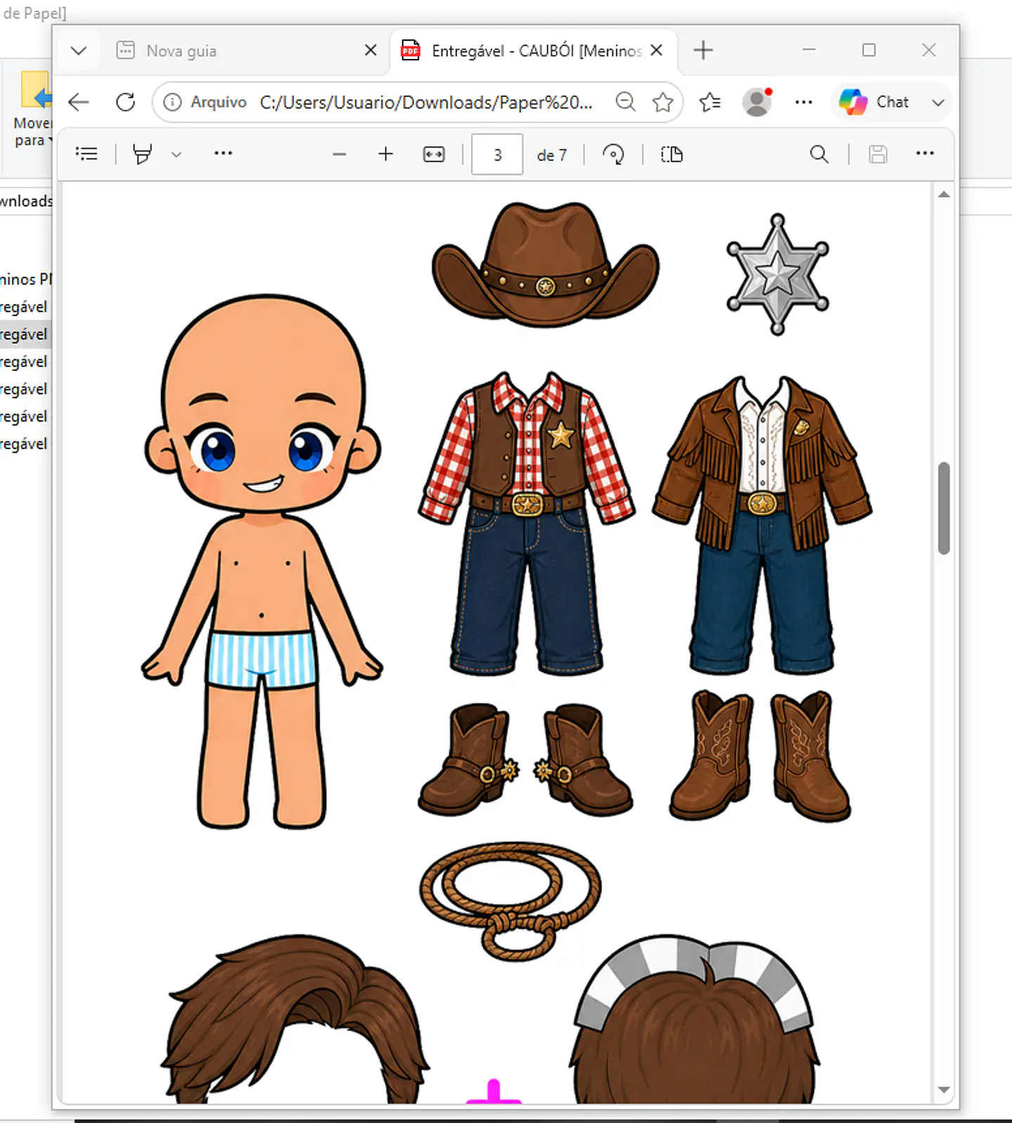 Arquivo Pack Bonecas De Papel - Pdf 6