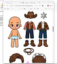 Arquivo Pack Bonecas De Papel - Pdf - Thumbnail 6