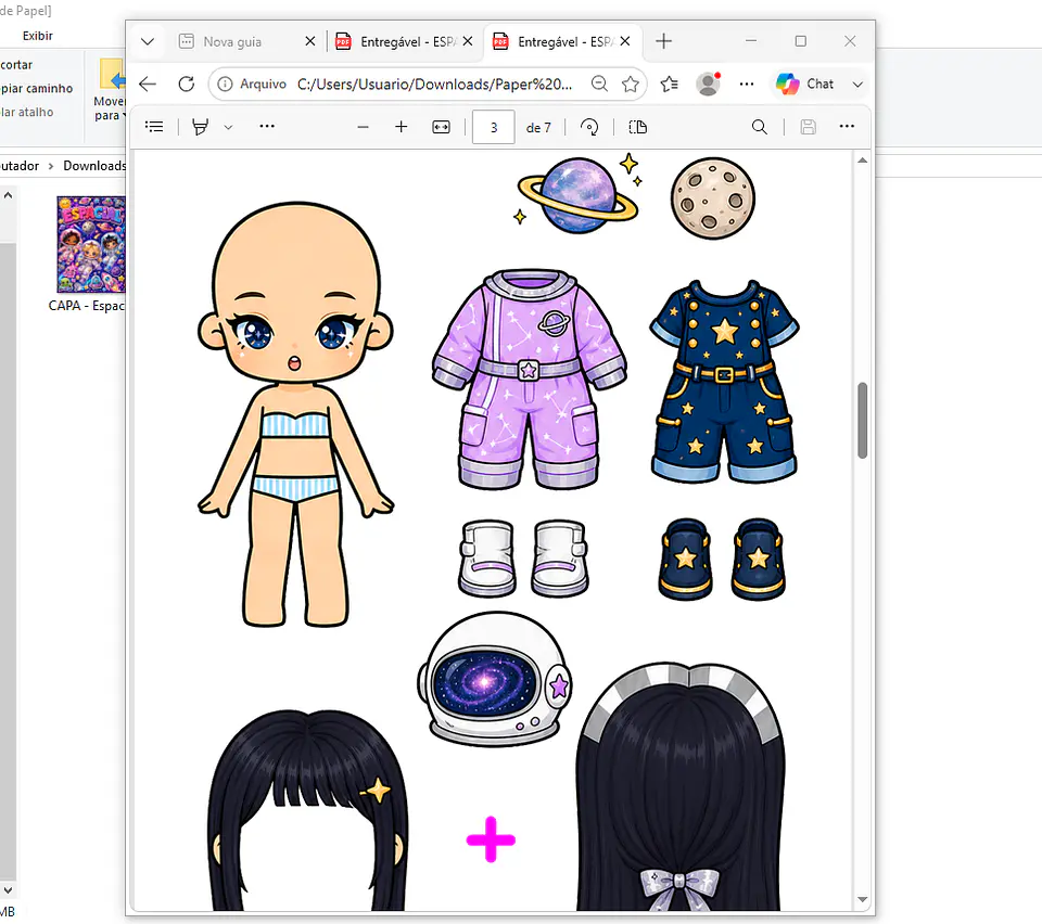 Arquivo Pack Bonecas De Papel - Pdf 7